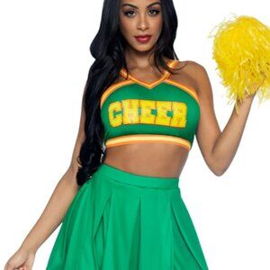 Bring It Baddie Cheerleader Halloween Cosplay Costume Size XS